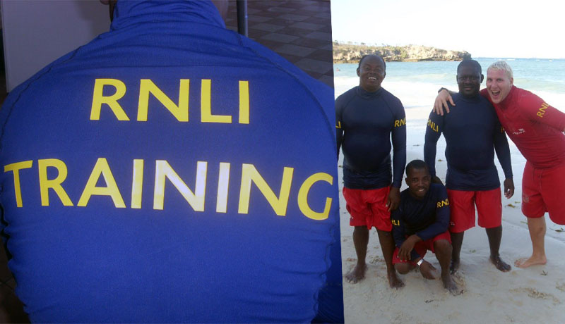 Scuba Do Zanzibar crew together with International RNLI Instructor on training course in Dar es Salaam