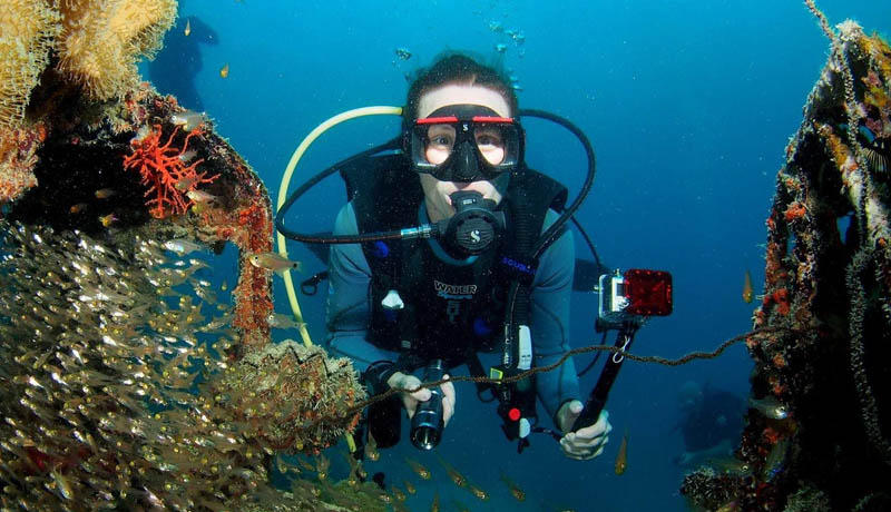 African Oriental Travel Company photo of underwater photographer
